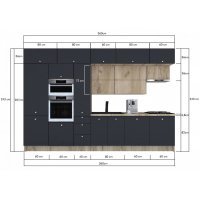 Bucatarie ZONE B COMBI 360 FRONT PAL K002 / decor 0164
